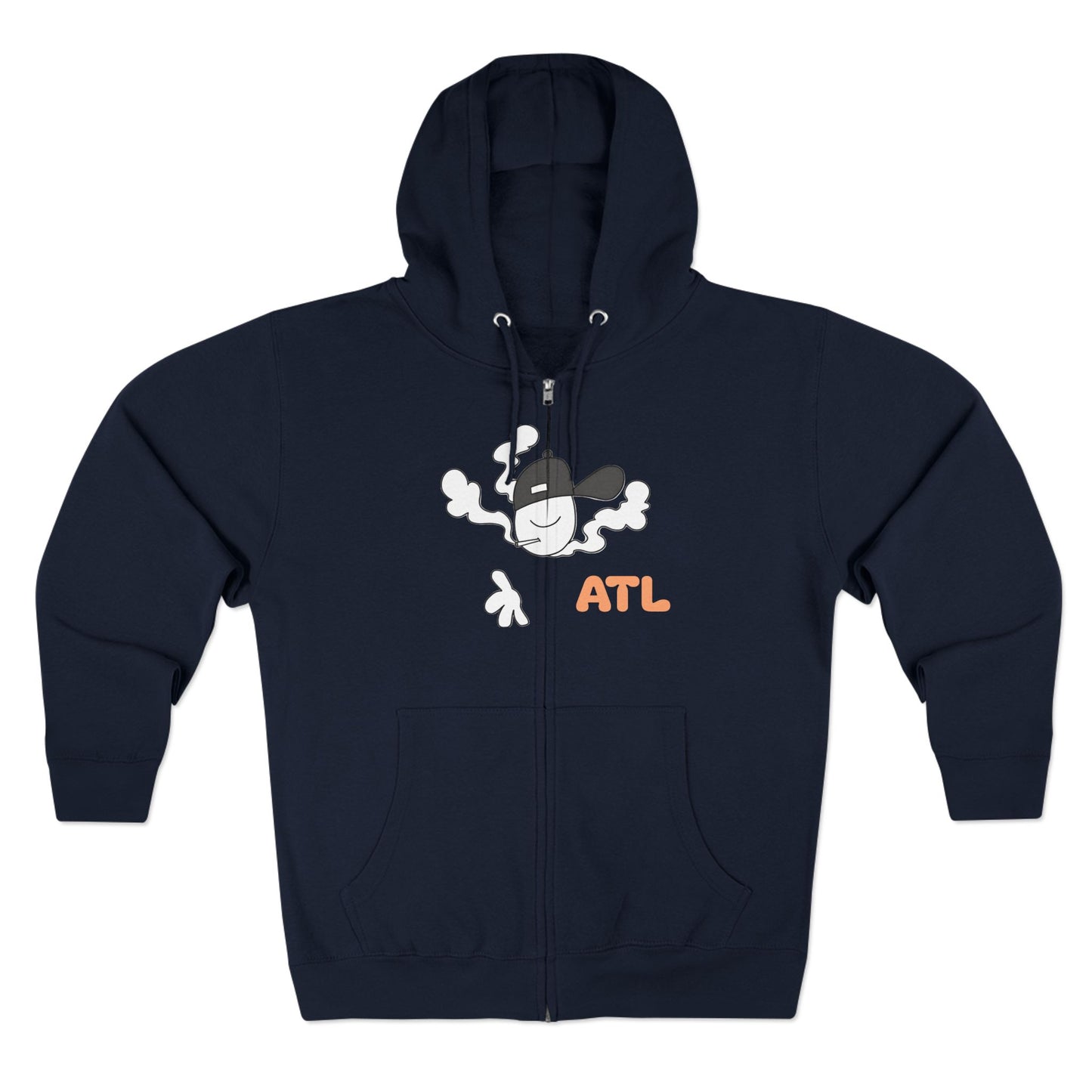 Atlanta Smoke Zip Hoodie
