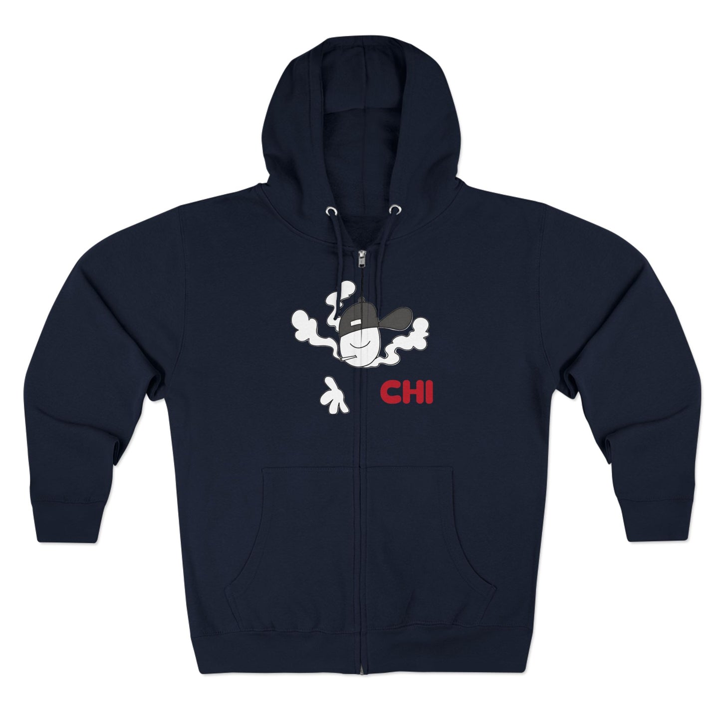 Chicago Smoke Zip Hoodie